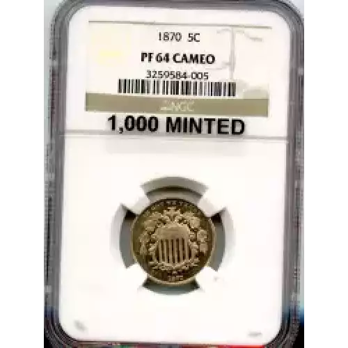 Nickel Five Cent Pieces-Shield 1866-1883 (3)