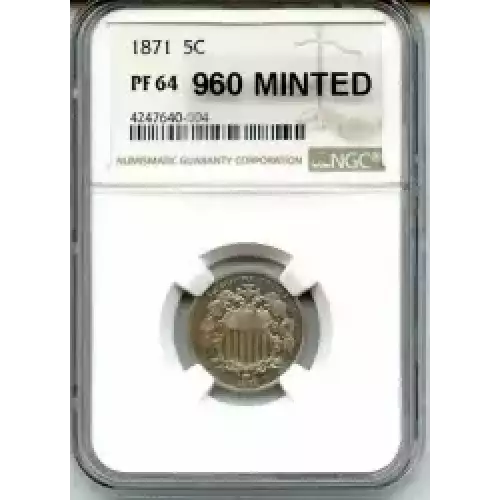 Nickel Five Cent Pieces-Shield 1866-1883 (3)