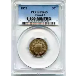 Nickel Five Cent Pieces-Shield 1866-1883 (3)