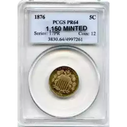 Nickel Five Cent Pieces-Shield 1866-1883 (3)