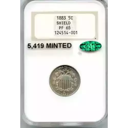 Nickel Five Cent Pieces-Shield 1866-1883 (3)