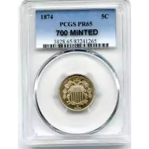 Nickel Five Cent Pieces-Shield 1866-1883 (3)