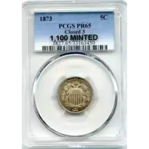 Nickel Five Cent Pieces-Shield 1866-1883 (3)