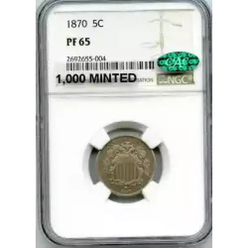 Nickel Five Cent Pieces-Shield 1866-1883 (3)