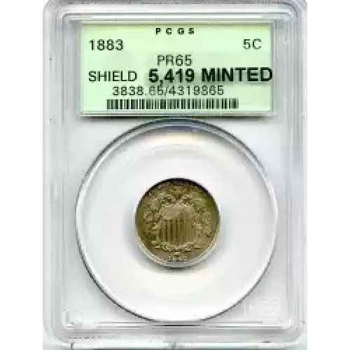 Nickel Five Cent Pieces-Shield 1866-1883 (3)