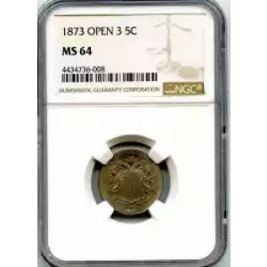 Nickel Five Cent Pieces-Shield 1866-1883 (3)