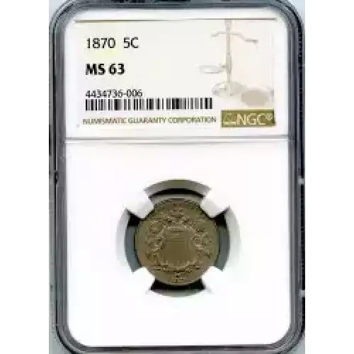 Nickel Five Cent Pieces-Shield 1866-1883 (3)