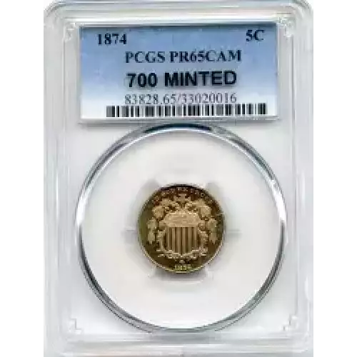 Nickel Five Cent Pieces-Shield 1866-1883 (3)