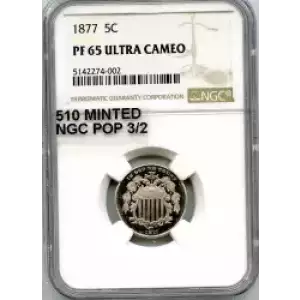 Nickel Five Cent Pieces-Shield 1866-1883 (3)