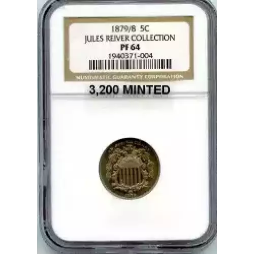 Nickel Five Cent Pieces-Shield 1866-1883 (3)