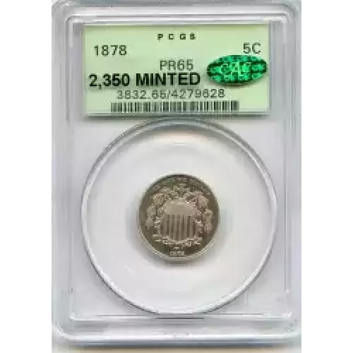 Nickel Five Cent Pieces-Shield 1866-1883 (3)