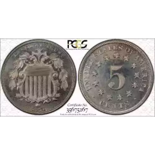 Nickel Five Cent Pieces-Shield 1866-1883 (3)