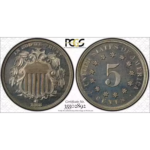 Nickel Five Cent Pieces-Shield 1866-1883 (3)