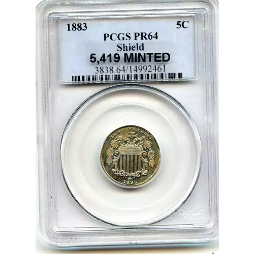 Nickel Five Cent Pieces-Shield 1866-1883 (3)