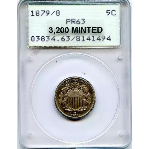 Nickel Five Cent Pieces-Shield 1866-1883 (3)