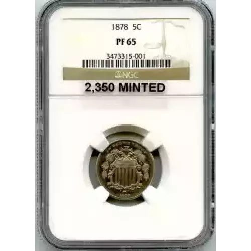 Nickel Five Cent Pieces-Shield 1866-1883 (3)