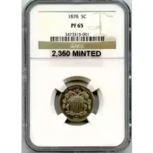 Nickel Five Cent Pieces-Shield 1866-1883 (3)