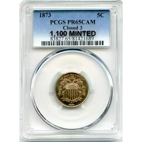 Nickel Five Cent Pieces-Shield 1866-1883 (3)