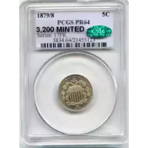 Nickel Five Cent Pieces-Shield 1866-1883 (3)