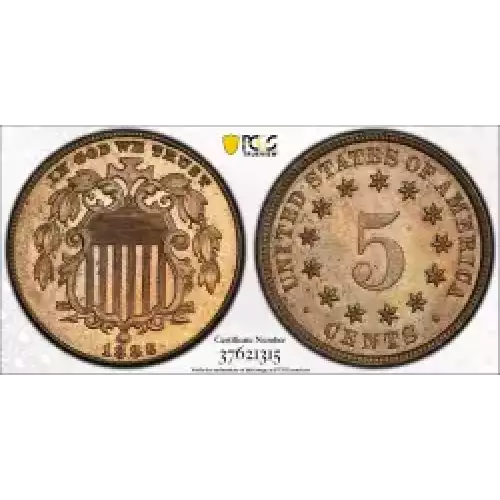 Nickel Five Cent Pieces-Shield 1866-1883 (3)