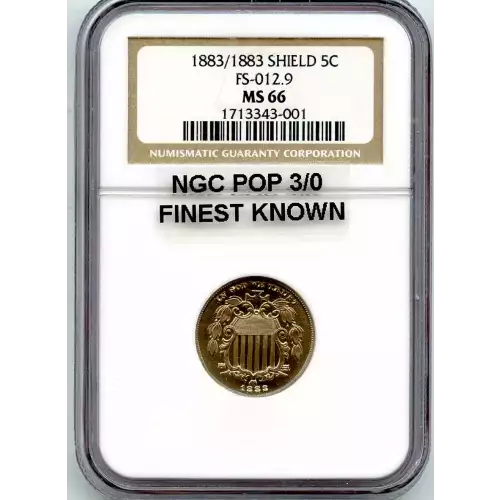 Nickel Five Cent Pieces-Shield 1866-1883 (3)