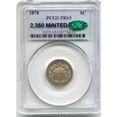 Nickel Five Cent Pieces-Shield 1866-1883 (3)