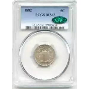 Nickel Five Cent Pieces-Shield 1866-1883 (3)