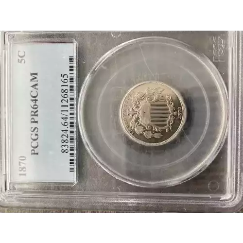 Nickel Five Cent Pieces-Shield 1866-1883 (3)