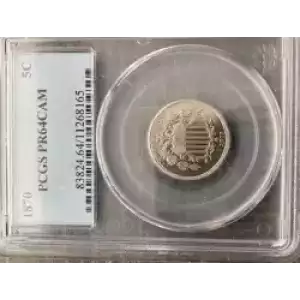 Nickel Five Cent Pieces-Shield 1866-1883 (3)