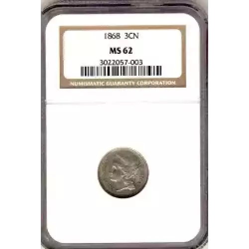 Nickel Three Cent Pieces 1865-1889 (3)