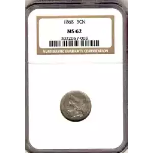 Nickel Three Cent Pieces 1865-1889 (3)