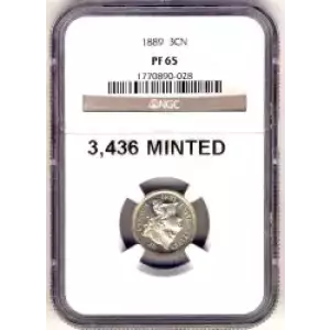 Nickel Three Cent Pieces 1865-1889 (3)