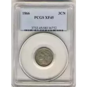 Nickel Three Cent Pieces 1865-1889 (3)