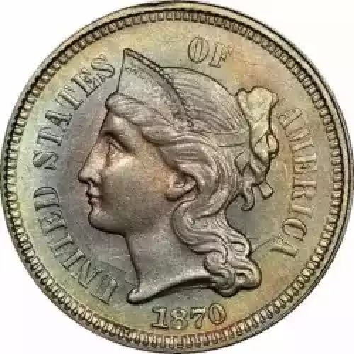 Nickel Three Cent Pieces 1865-1889 (3)