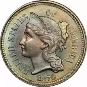 Nickel Three Cent Pieces 1865-1889 (3)