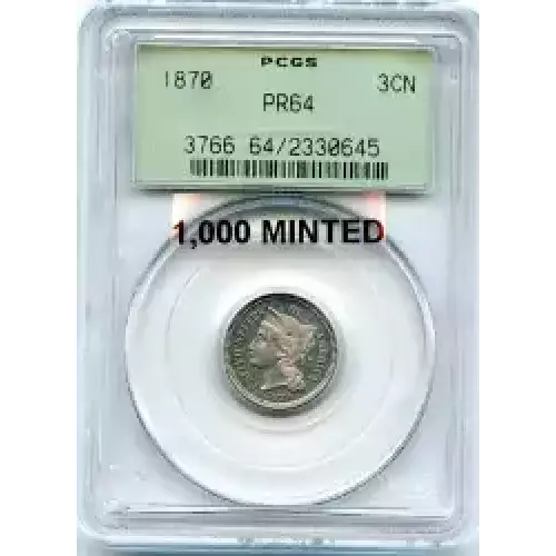 Nickel Three Cent Pieces 1865-1889 (3)