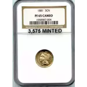 Nickel Three Cent Pieces 1865-1889 (3)