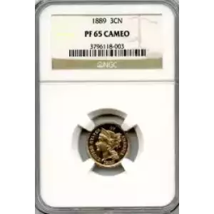 Nickel Three Cent Pieces 1865-1889 (3)