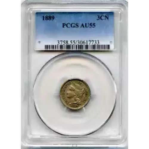 Nickel Three Cent Pieces 1865-1889 (3)