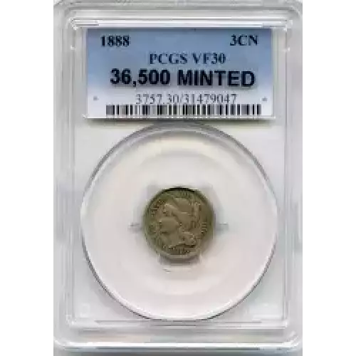 Nickel Three Cent Pieces 1865-1889 (3)