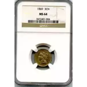 Nickel Three Cent Pieces 1865-1889 (3)