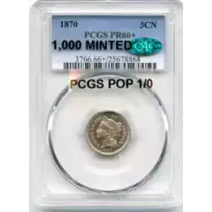 Nickel Three Cent Pieces 1865-1889 (3)