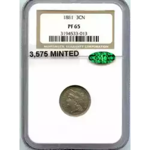 Nickel Three Cent Pieces 1865-1889 (3)