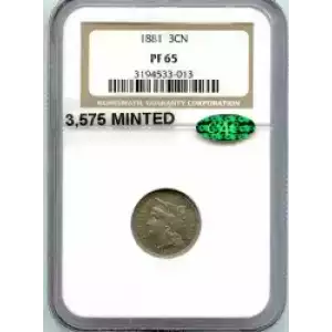 Nickel Three Cent Pieces 1865-1889 (3)