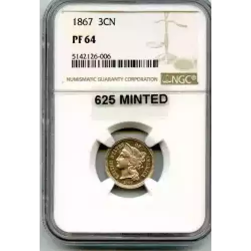 Nickel Three Cent Pieces 1865-1889 (3)