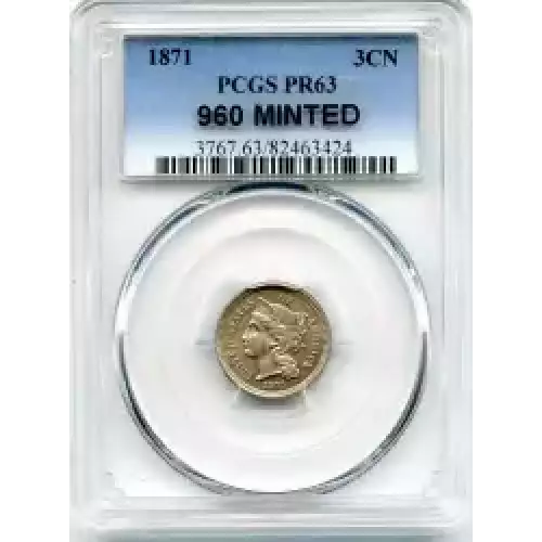 Nickel Three Cent Pieces 1865-1889 (3)