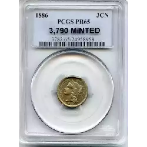 Nickel Three Cent Pieces 1865-1889 (3)