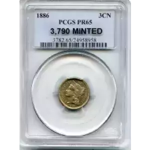 Nickel Three Cent Pieces 1865-1889 (3)