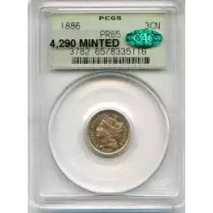 Nickel Three Cent Pieces 1865-1889 (3)