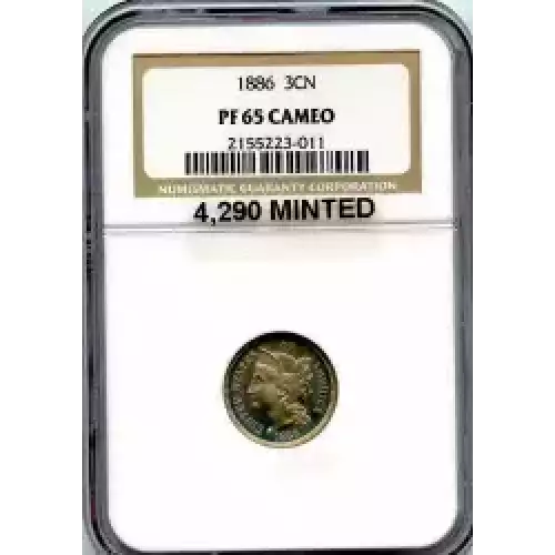 Nickel Three Cent Pieces 1865-1889 (3)